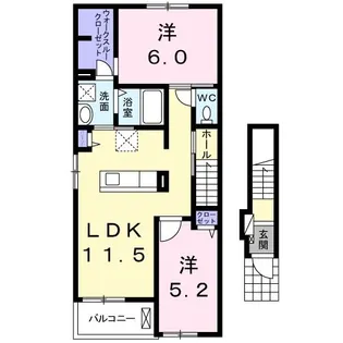 コントレイル I【2階】の間取り