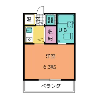 サンライズ原【2階】の間取り