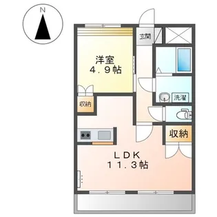 エルガーデン白石【2階】の間取り