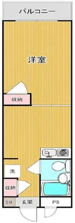 エルスタンザ千早【1階】の間取り