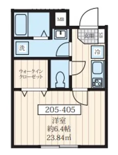 フォセット南浦和【4階】の間取り