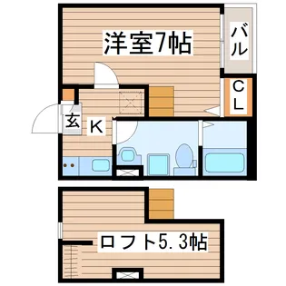 Alstromeria【1階】の間取り