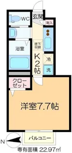アムール アズマ【1階】の間取り