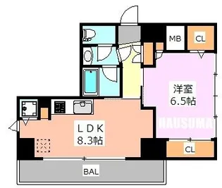 駒込レジデンス壱番館【6階】の間取り