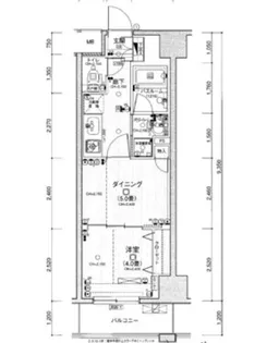 日神デュオステージ浅草【7階】の間取り