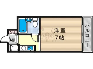 シティホームズ針中野P2【1階】の間取り