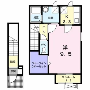 ローテ・リベレ【2階】の間取り