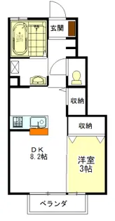 エスパティオン【1階】の間取り