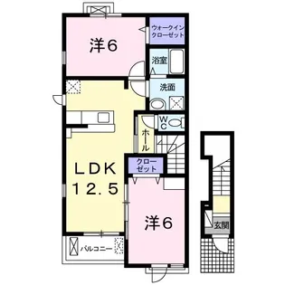 アライブ和泉中央【2階】の間取り