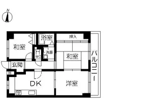 フェリース本庄【4階】の間取り