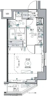 クレヴィスタ西馬込【3階】の間取り