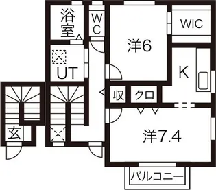 ファンハウス レンテ【2階】の間取り