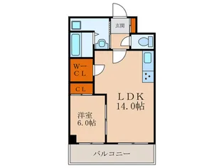 ダイコ-パ-ク【6階】の間取り