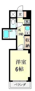 サンメゾンヒラニ5号館【4階】の間取り