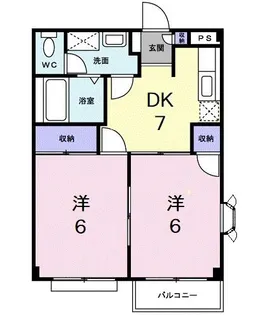 リバーフィールド【2階】の間取り