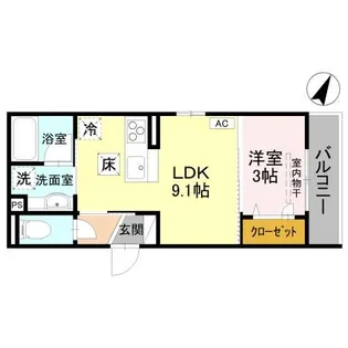 D-Grande弥生E【1階】の間取り