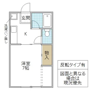 シャトレー天久保 A棟【1階】の間取り