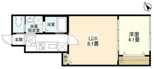 ウェルスクエア自由が丘WEST【1階】の間取り