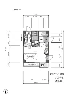 シャンブル・シトリン清澄白河302【3階】の間取り