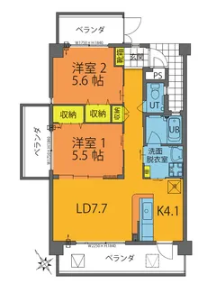 ベストヒル佐真下【2階】の間取り