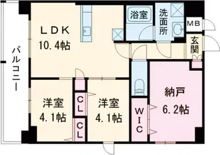 東京マンション【12階】の間取り