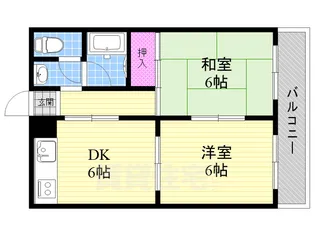 マンションオーク【2階】の間取り
