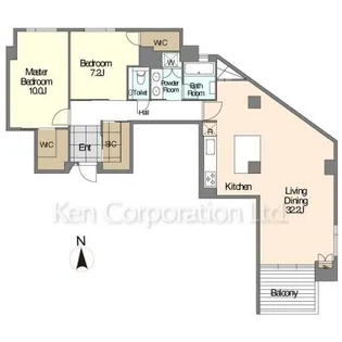 JOYLUXE THE RESIDENCE AKIYA【3階】の間取り