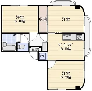 加藤デンタルビル【5階】の間取り