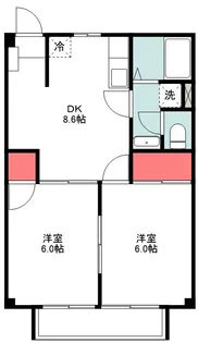 ガーデンプラザ日の出【1階】の間取り
