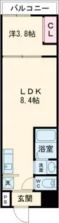 GARDENIA堺東【9階】の間取り
