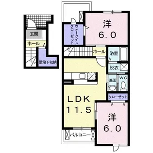 ベルマーシュ【2階】の間取り