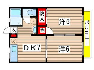 グリーンハイツ【2階】の間取り