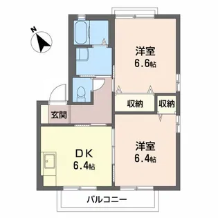 ディアス B棟【1階】の間取り