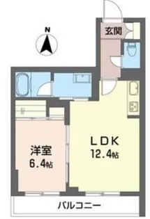 アルフラットコート【1階】の間取り