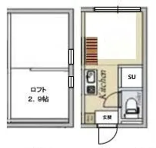 アリオ菊川【2階】の間取り