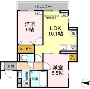 カルディア新綱島【3階】の間取り