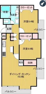 サーパス若葉【2階】の間取り