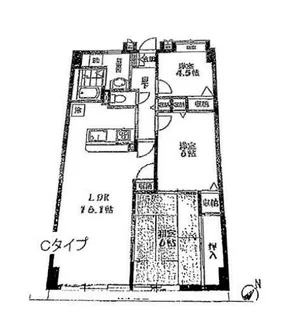 プラサ清華禎【2階】の間取り
