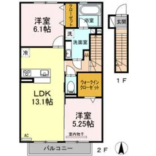 エンジェルコート【2階】の間取り