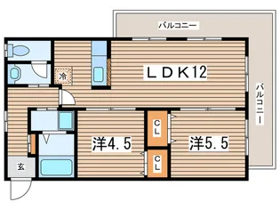ベルドミ-ル【3階】の間取り