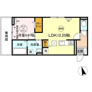 ファミールSHOWIII【1階】の間取り