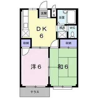 パークハイツみどりが丘【1階】の間取り