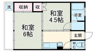 レジリエンス三里【2階】の間取り