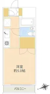 ペガサスマンション生田【3階】の間取り
