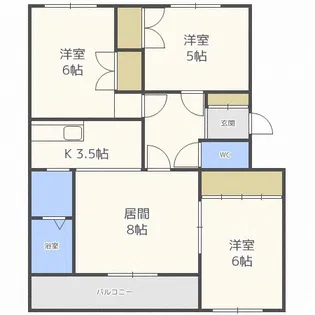 TRマンションII【5階】の間取り
