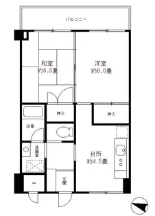 パルメゾン和光【3階】の間取り