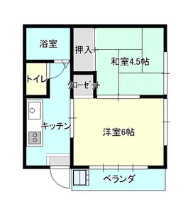 吉田コーポI【1階】の間取り