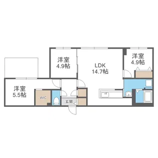 カサトレス元町【3階】の間取り
