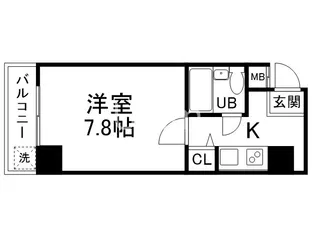 ピュアコート錦【5階】の間取り