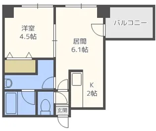 アバンサール【8階】の間取り